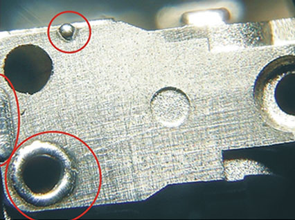 <a href='http://www.kristalmusic.com.cn/product/3.htm' class='text_a'>模具激光焊機(jī)</a>修復(fù)模具效果